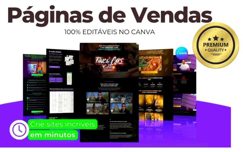 CANVA PAGINAS DE VENDAS"